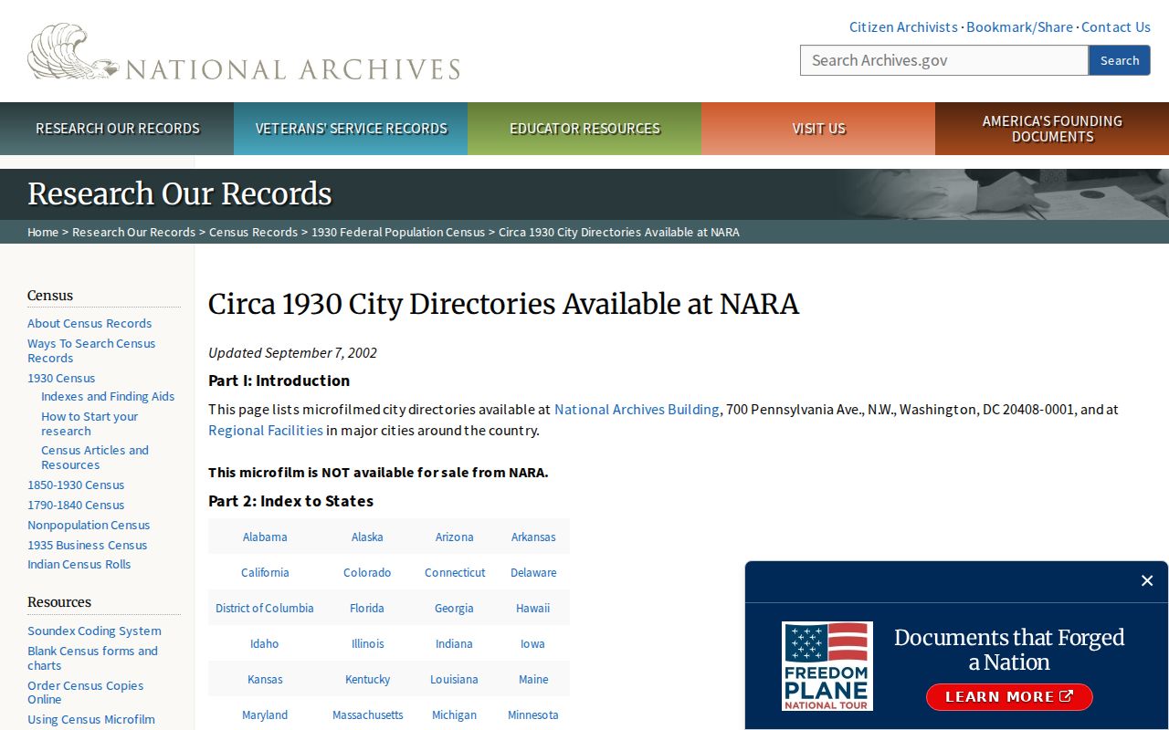 Tustin city directory NARA Orange County holdings